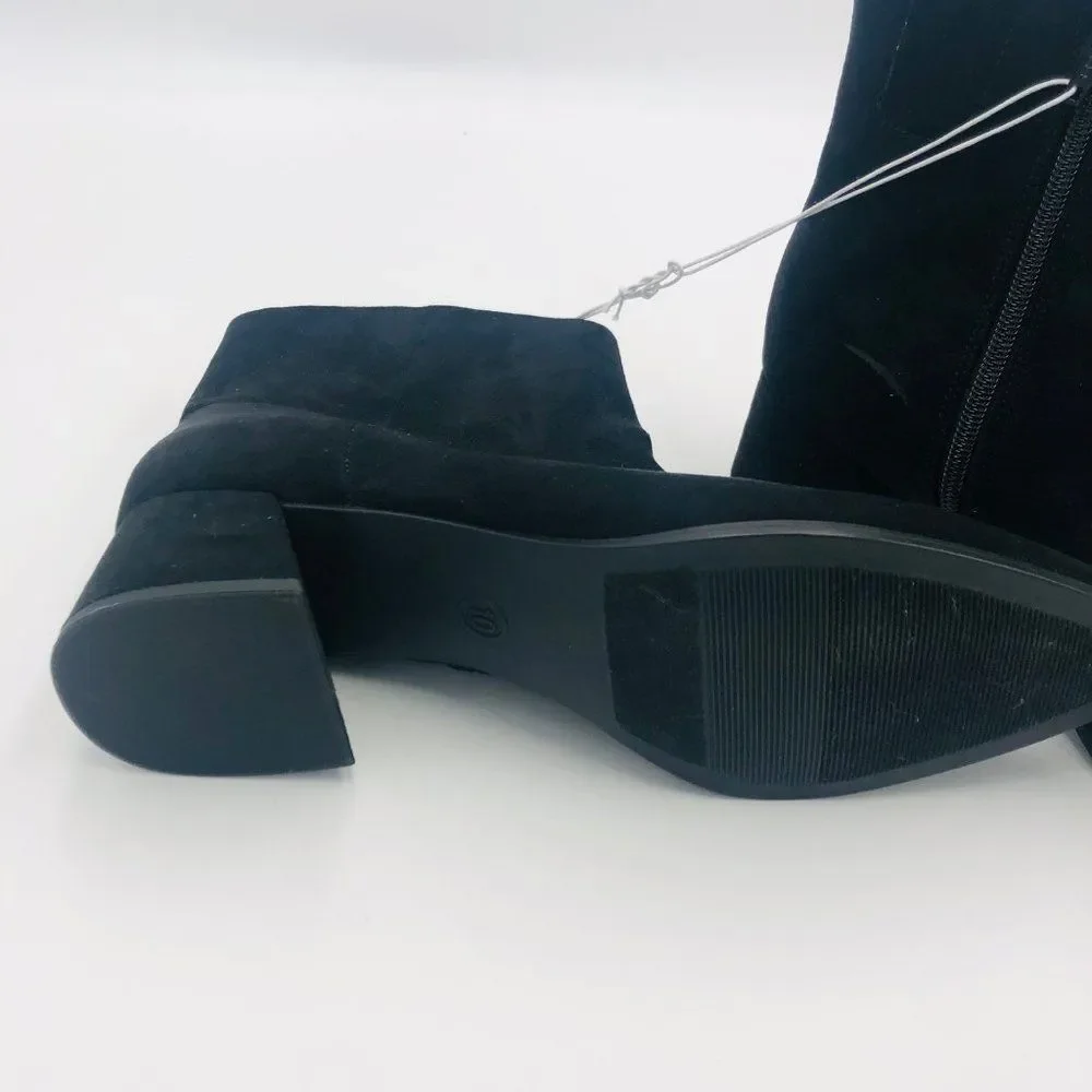 Brand New A New Day Black Mid‎ Heel Pointed Toe Side For Women Size 10